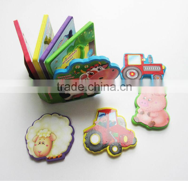 Nice mini shaped baby EVA foam book printing