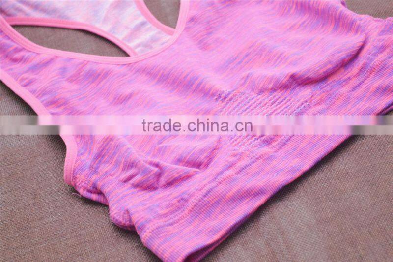 Sport yoga top seamless bra underwear women crop top