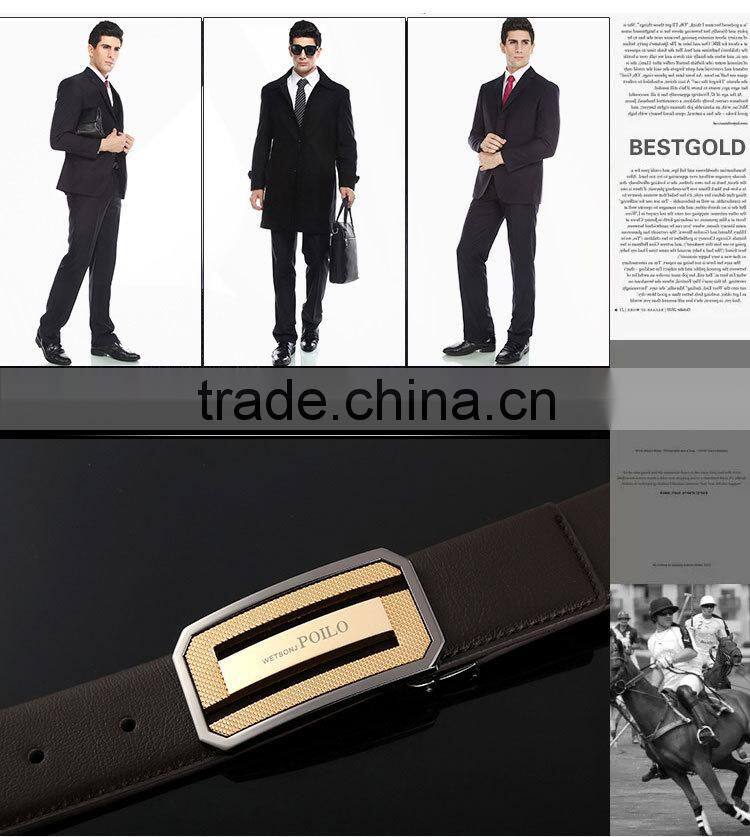 Wholesale fashion mens leather jeans genuine cowhide leather belts for men