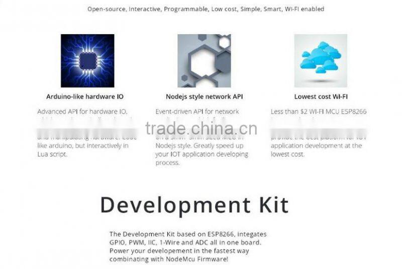 NodeMcu Lua WIFI Networking development board Based ESP8266