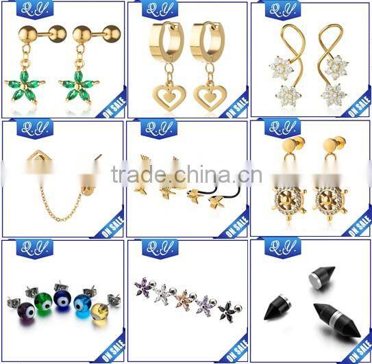 Latest Design Popular Jewelry Multi Zircon Tassel Earrings Factory Supply