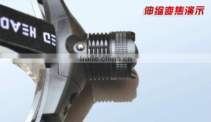 Super Bright rechargeable High power LED Headlamp Aluminum LED headlight