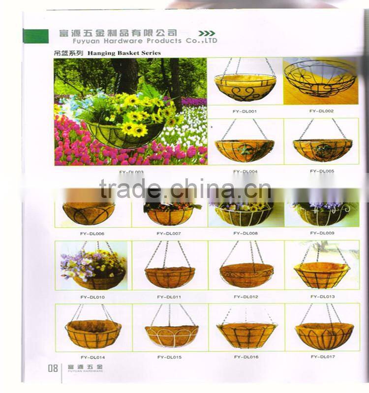 used iron hanging flower plant pot holder hanger basket chains