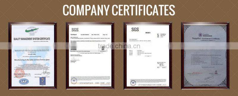 Qingdao factory round plain mirror with an extra wide bevelled edge