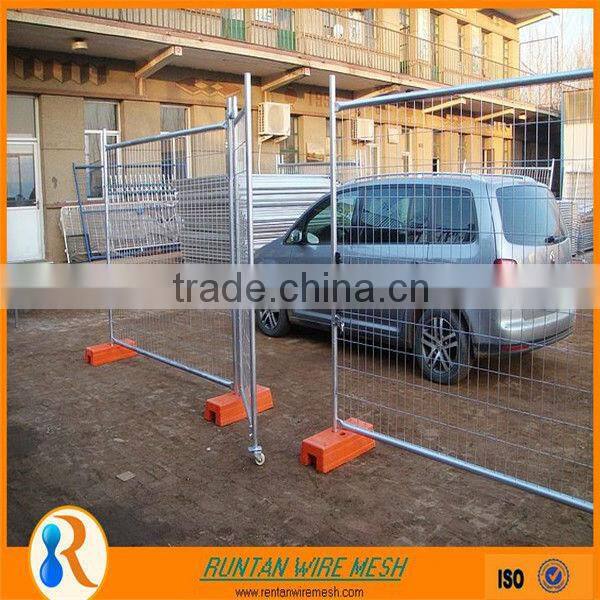 factory for construction hot dipped galvanized steel temporary fence