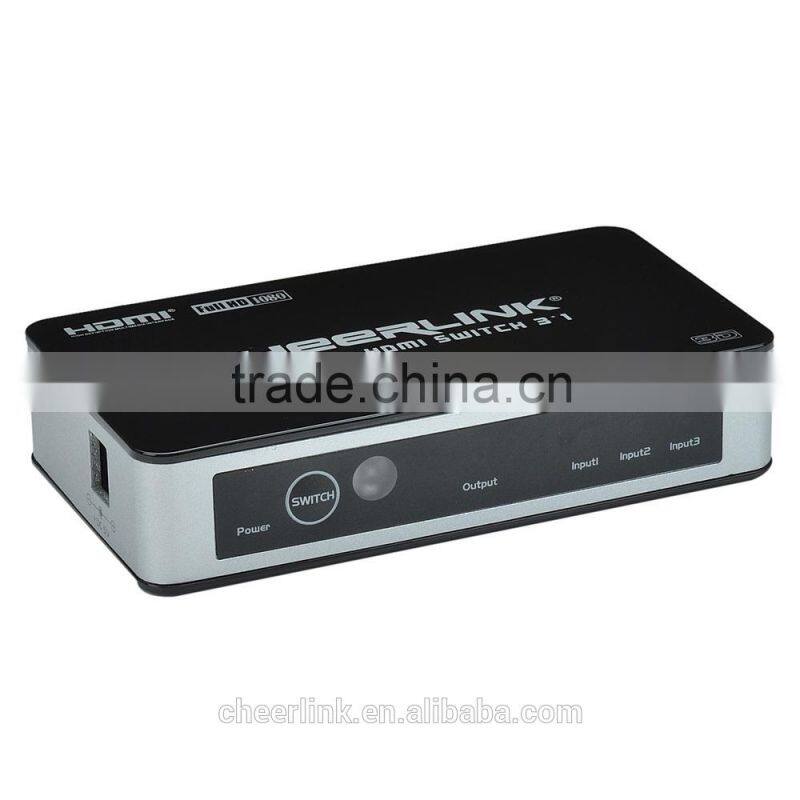 factory stylish 4port hdmi kvm switch with 3in 1 out