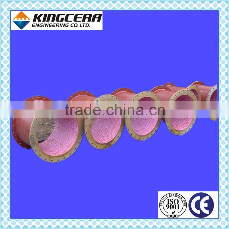 Coal fired power station alumina ceramic wear liner resistant pipe tube