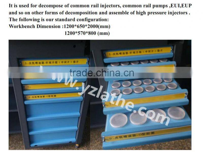 Working table for spare parts