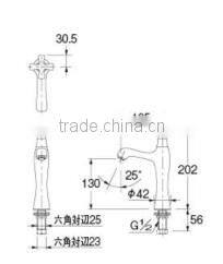 Lacquer faucet KAKUDAI typical Japanese colour