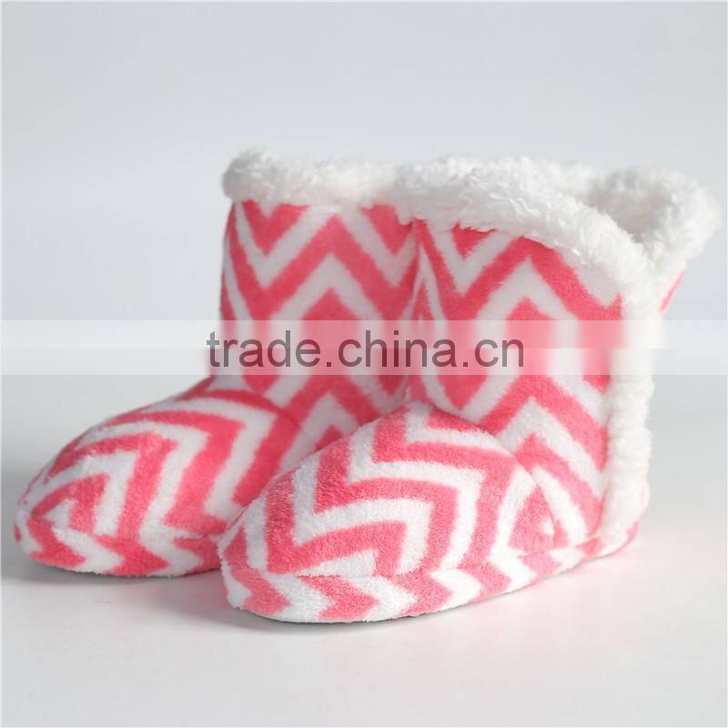 Ladies coral fleece indoor boot