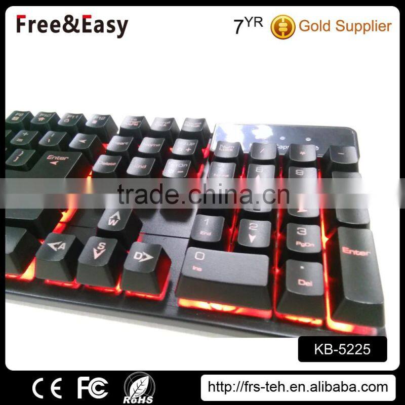 Ergonomics Style and Wired Waterproof Gaming Keyboard