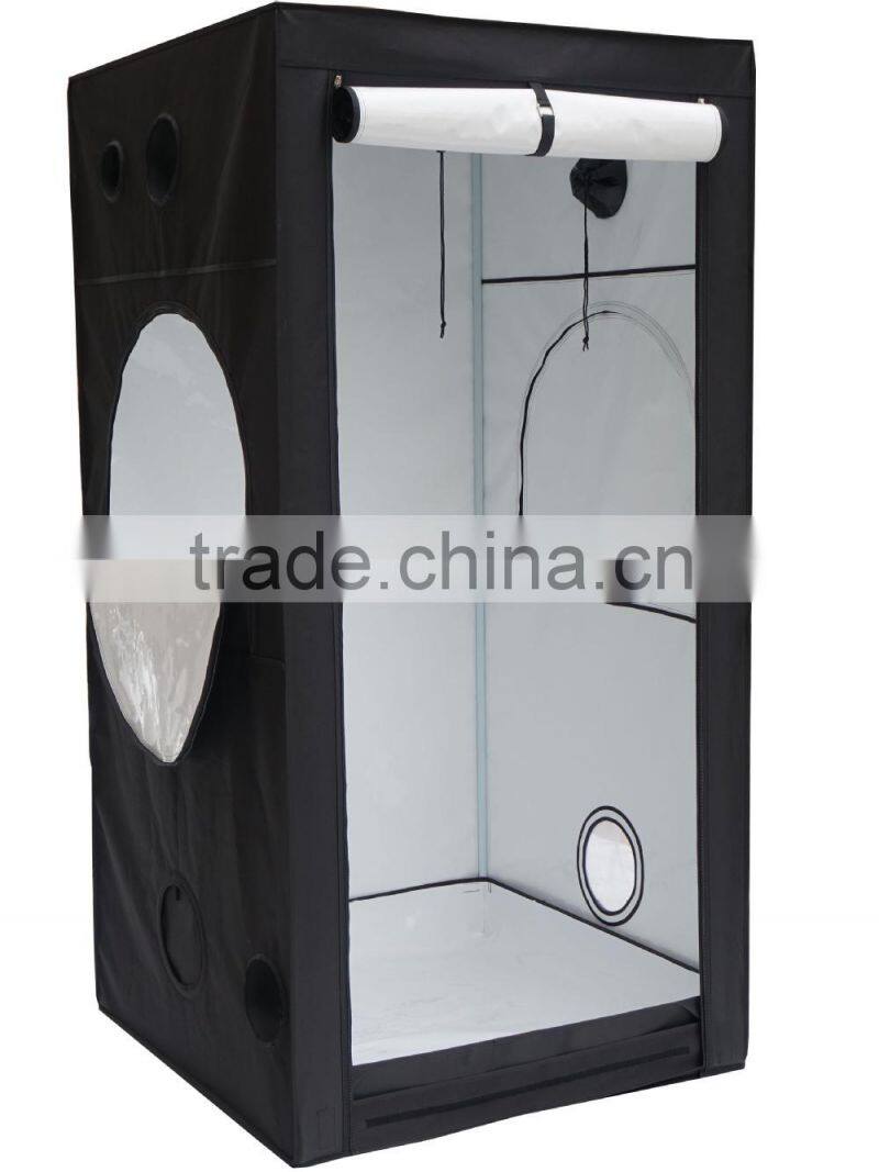 PE 600D Dark Room Grow Tent for Hydroponic Grow 60 x 60 x 120 cm
