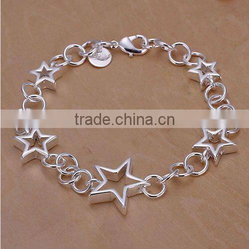 Link Chain Bracelet Star Pattern Design For Women