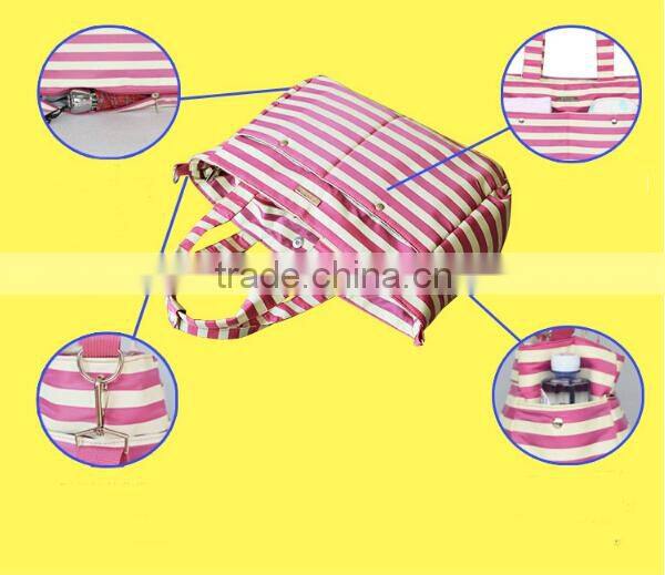 Best quality striped baby travel bag