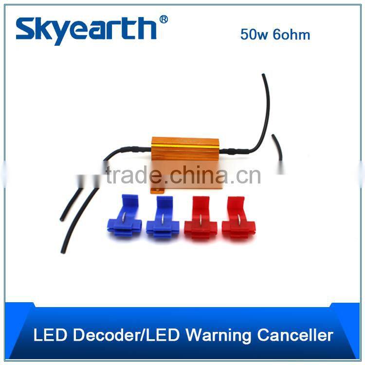 2x Load Resistor 50W 6-Ohm Fix LED Hyper Flash Fast Blink Turn Signal OBC Sales