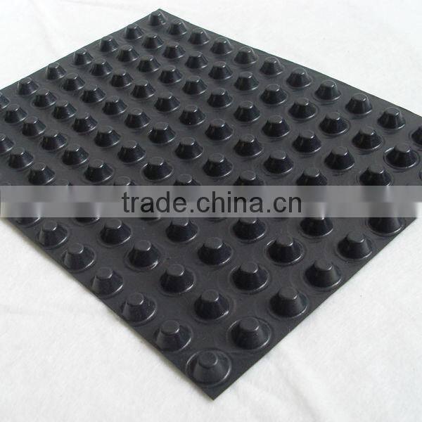 Foundation Slab Moisture Barrier HDPE Underground Basement waterproofing membrane building material for outer wall