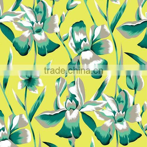 spandex Stretch Elastic for swimwear hawaiian fabric