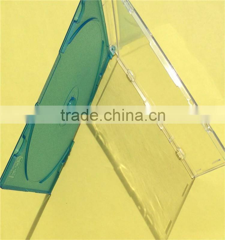 factory sale different packing! single tray and double tray 14MM DVD case