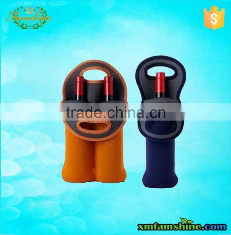 reusable single bottle neoprene wine bag