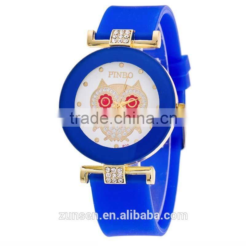 2016 New Brand Dress Casual Clock Female Relogio Watch Diamond Wristwatches Luxury Quartz Women Silicone Dress Watches