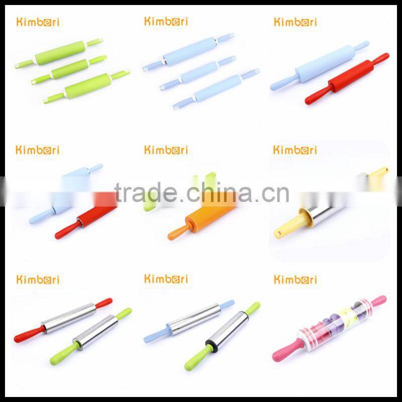 Silicone Tube PP Handle FDA/LFGB Utility New Design High-Quality Silicone Rolling Pin