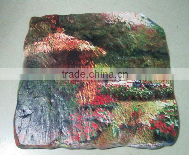 Eco-friendly designed carved slate wall decoration mural artist
