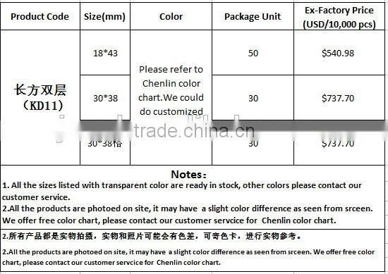 Kd11 two levels rectangle flat back sew on acrylic rhinestones for fashion decoration, craft making, garment bags accessories
