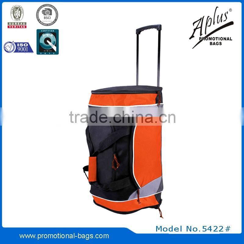 2015 travel travelling duffel luggage storage trolley bag with wheels