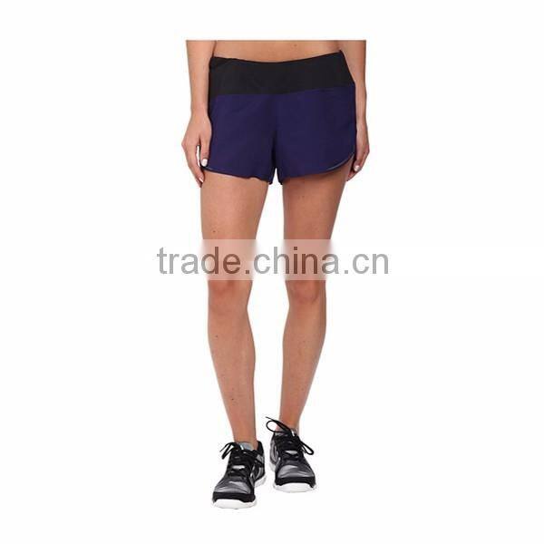 latest design Women elastic waist basic shorts