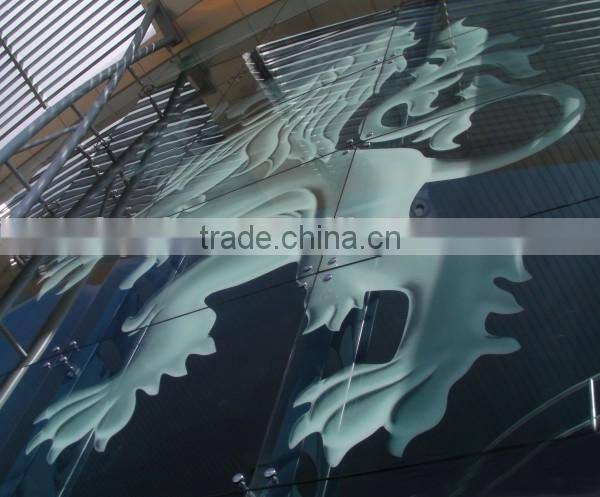 Safety Tempered Clear Float Glass Printing Architectural Glass