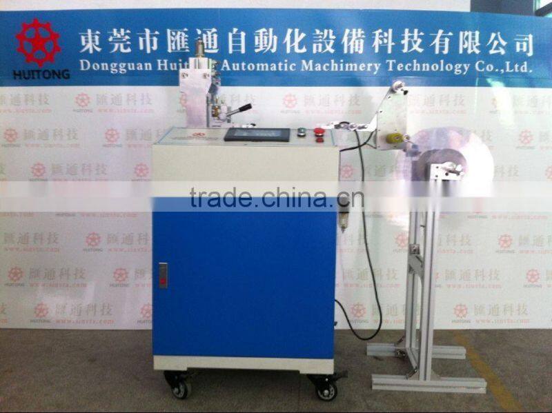 ultrasonic ribbon cutting machine for V shape, round shape, T shape