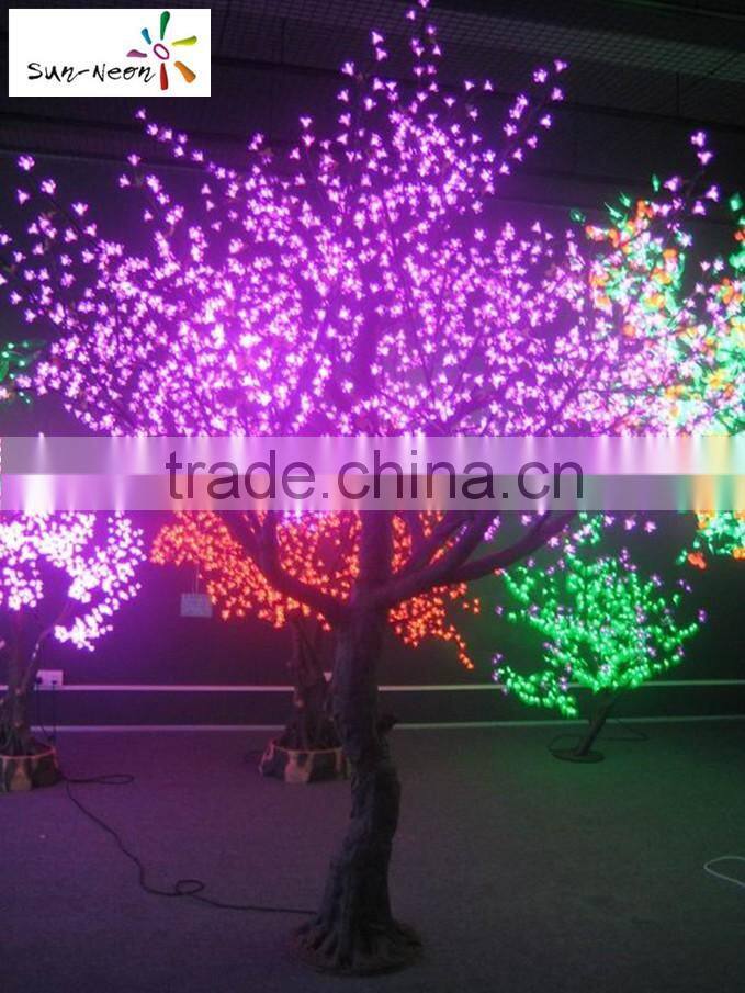 Cheap plastic cherry blossom tree high simulation lighted blossom tree nice quality outdoor lighted trees light