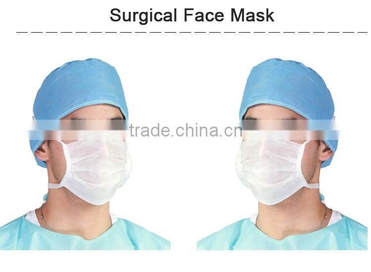 Hot sale blue PP disposable medical decor dust doctor surgical face mask
