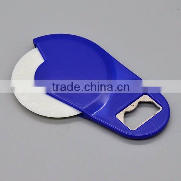Custom Mini Pizza Cutter Wheel with Bottle Opener Wholesale