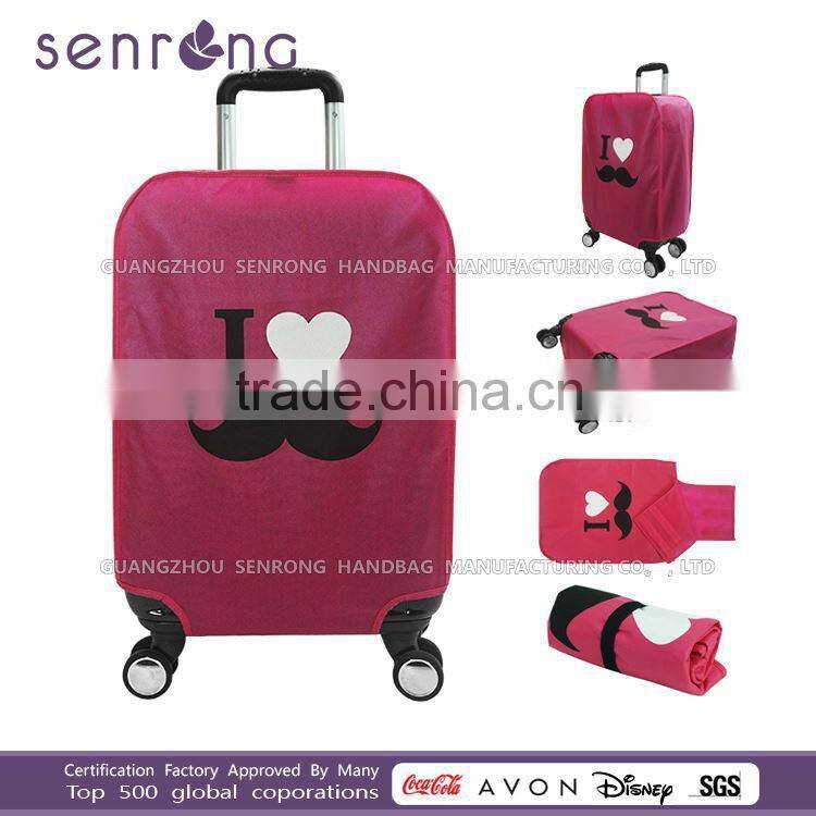 Custom Non Woven Luggage Cover/ canvas fabric luggage cover