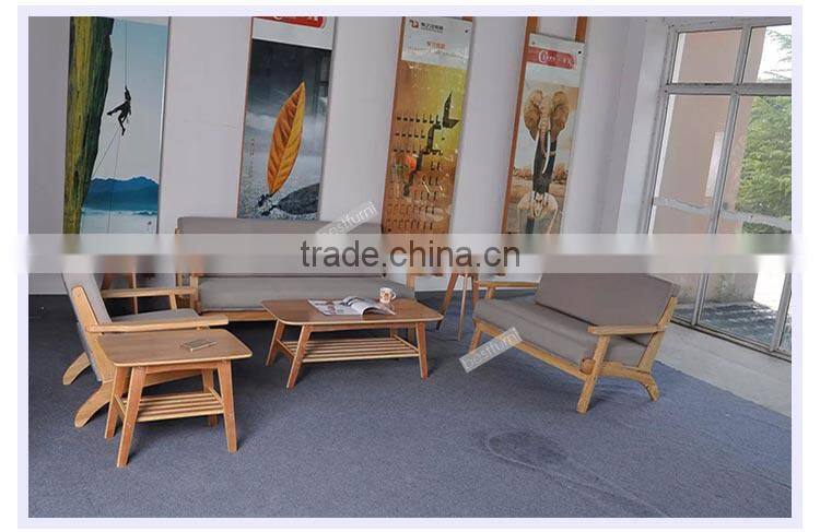 Simple Oak Sofa with Single Double & Three Seats