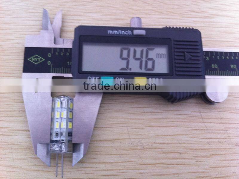 2014 hot selling!!! 10-12lm 48smd 3014 12v ac/dc current silicone G4 led light CE for Europe