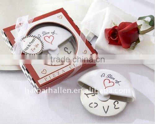 A Slice of Love Stainless-Steel Pizza Cutter in Miniature Pizza Box