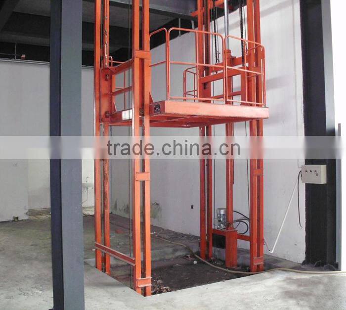 1 ton warehouse hydraulic cargo lift platform