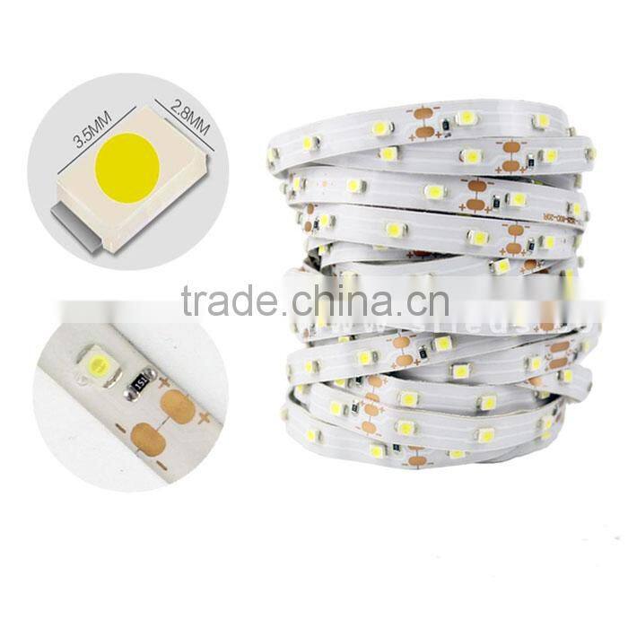 12V Waterproof 3528LED Strips light 60 led/m yellow LED Strips light 3528 led strips