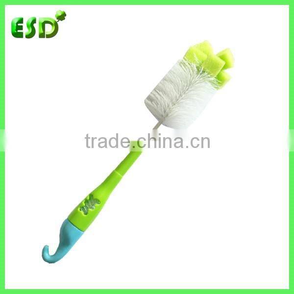 ESD Foam Scouring Sponge Bottle Brush With Comfort Handle
