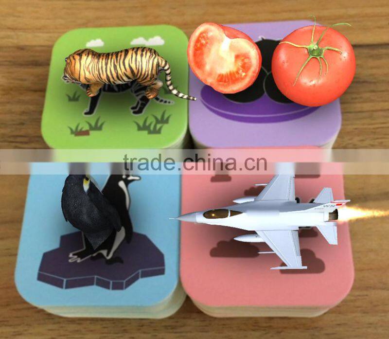 LIVE 3D AR Cards for kids --Prechool educational cards