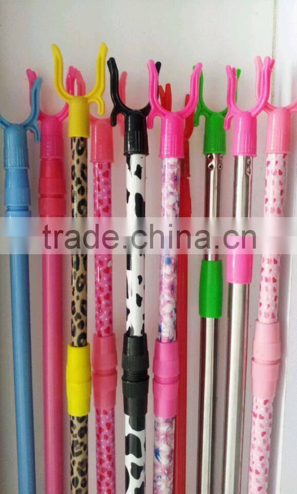 Market hot saling Cloth hanger fork with telescopic handle