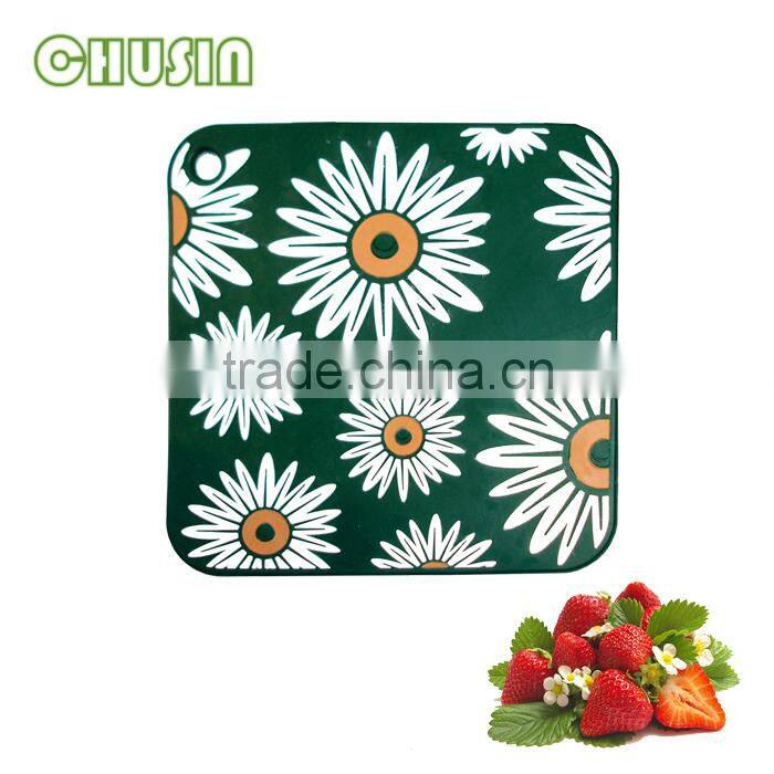 Square shape food grade silicone table mat