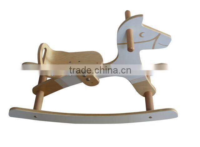 Lovely design baby wooden rocking horse