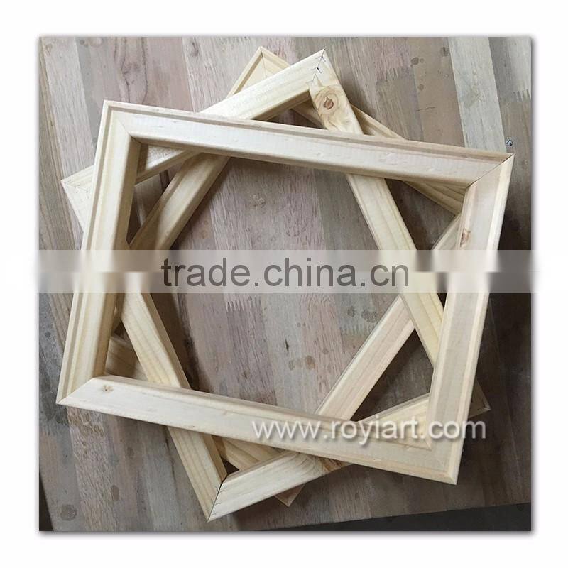 China supplier canvas stretcher bar painting use wood frame