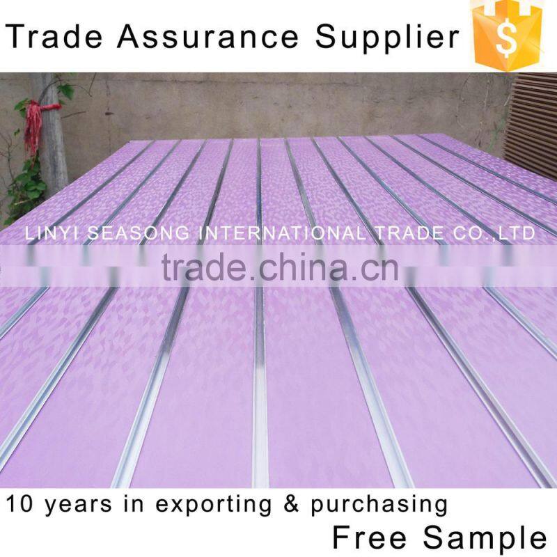 China 1220*2440mm*15mm one side melamine faced mdf slot board