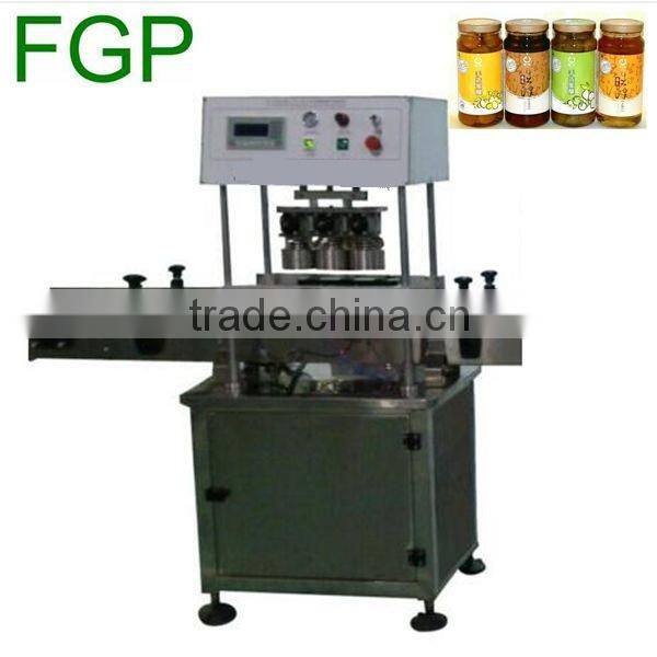 Semi-automatic rotary twist off cap vacuum capping machine vaccum capper sealer machine