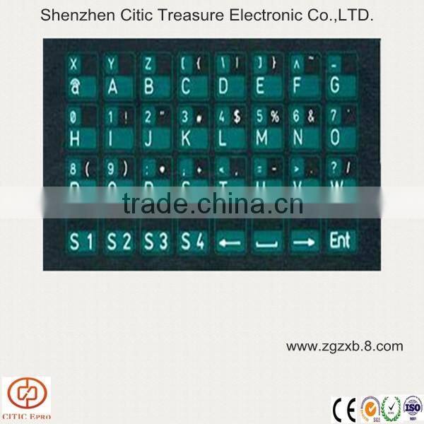 Printing letter keypad backlight touch button
