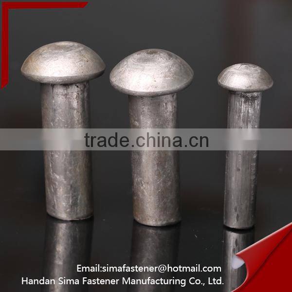 Carbon steel button head tabular Rivet